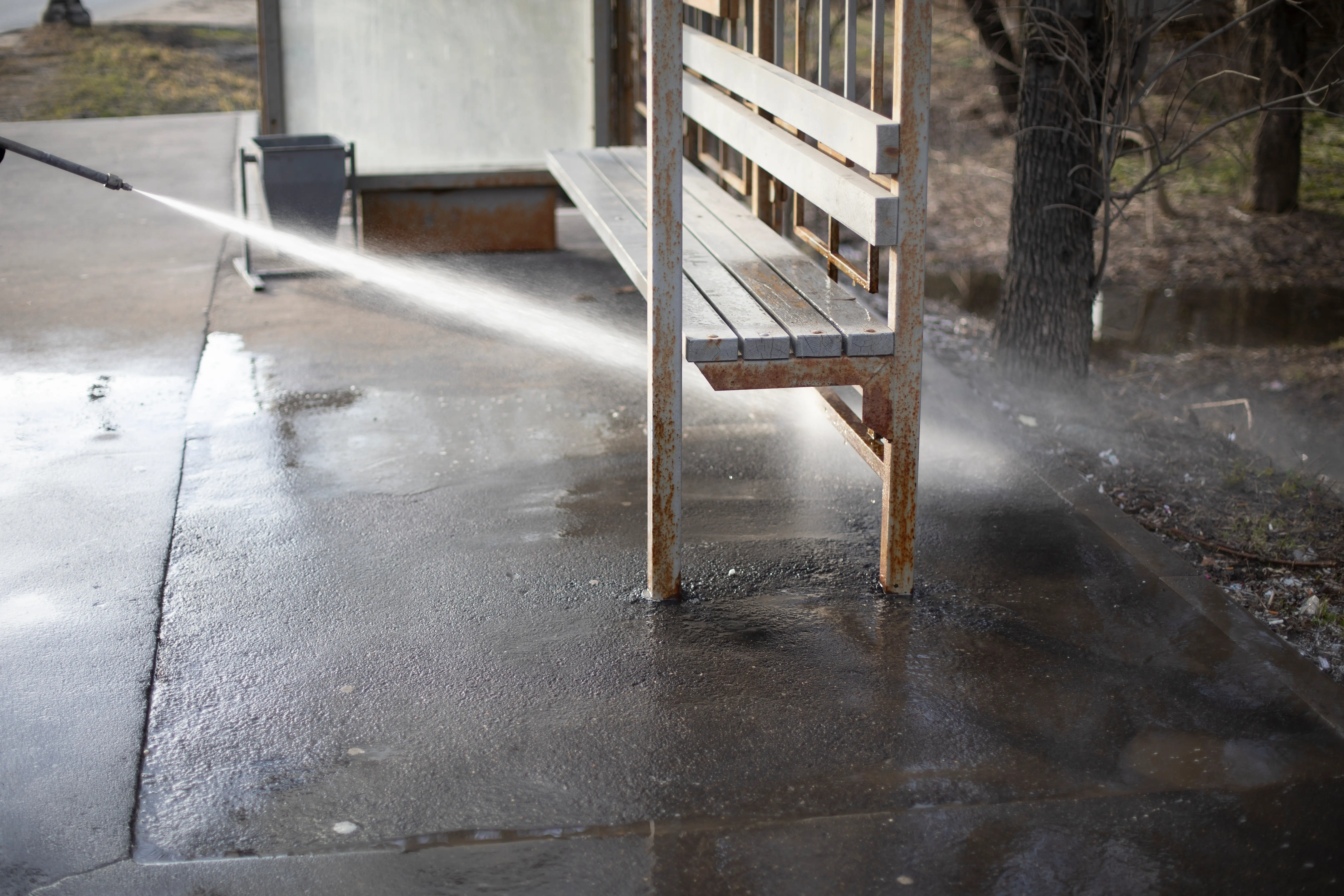 Pressure washing service in Greenville, SC